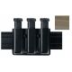 Safariland 775 Slim Open-Top Triple Mag Pouch, Glock 20 10mm 4.6in., Glock 21 .45 Cal., STX Tactical OD, Ambi Shroud Mount 775-383-563