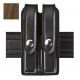 Safariland 78 Slim Double Mag Pouch, 1911 Government Style, STX Tactical Coyote Brown For Shroud W/ Black Plastic Snap, Ambi Shroud Mount 78-53-763PBL