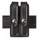 Safariland 78 Slim Double Mag Pouch, Glock 19, 23, H&amp;K Usp 9mm, .40, Sig P250, Plain Black W/ Brass Snap Closure 78-283-2B