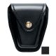 Safariland 190 Handcuff Case W/ Top Flap, Nylon Look Black W/ Brass Snap Closure 190-22B