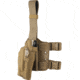Safariland Model 6354DO ALS Drop Leg Holster, Glock 19/23/32 w/ITI M3, Left Hand, Cordura, Double Strap, Coyote Brown, 6354DO-2832-742