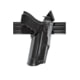 Safariland Model 6360 Als/sls Mid-ride, Level Iii Retention Duty Holster For Glock 17 W/ Light, Cordovan - 1329673