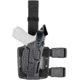 Safariland 7304 7TS ALS/SLS Level III Retention Tactical Holsters, Glock 19 Gen 5, Glock 23, Glock 45, Glock 19X, Standard Double Strap Leg Shroud, Right Hand, Black, 7304-28325-481