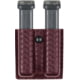 Safariland Model 79 Slimline Open Top Double Magazine Pouch, Glock 17/22 4in BBL, Cordovan, Basket Weave, 79-83-03
