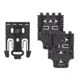Safariland Quick Locking System Kit, QLS 19 Locking Fork, 2 QLS 22 Receiver Plate, Black, Quick2-Kit3-2