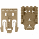 Safariland Quick Locking System Kit, QLS 19 Locking Fork, QLS 22 Receiver Plate, Flat Dark Earth Brown, QUICK2-KIT1-55