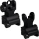 Samson Aluminum Top Mounted Deployable Front and Rear Sight, AR-15, A2 Rail Front, Black, QF-A2-A2 PKG