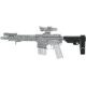 SB Tactical SBA3 5 Position Adjustable Rifle Brace, Black, SBA3X-01-SB