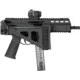 SB Tactical UMP and APC Folding Pistol Brace w/ Adjustable Nylon Stabilizing Strap, Black, SBTSBT-01-SB