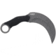 Schrade Boneyard Fixed Blade Knife, 5.2in, AUS-8 Steel, Titanium Nitride Karambit Blade, Black Rubberized Handle, 1182504
