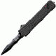 USED Schrade Viper OTF Assist Folding Knife,3.5in, Black Alumium,Double Edge Black Plain SCHOTF3CB, EDEMO1