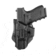 Scorpus M1 Paddle/Belt Level 1 Holster, Glock 9mm, Left Hand, Black, 3QG-HT-SCM1LH-SC-G9LHB