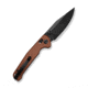 SENCUT Glenspar Thumb Stud &amp; Crossbar Lock Knife Brown Canvas Micarta Handle 3.45inch Black 9cr18mov Blade