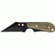Shadow Tech Raptor 1 Fixed Knife, 1095 high carbon steel blade with black powder coa, OD green canvas micarta handle STK065