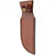 Sheath Brown Leather Sheath, Fits Up To 5in Blade, SHE-660008