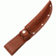 Sheath Fixed Knife Sheath, Brown basketweave leather,Fits up to 4in blade SH1133