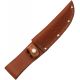 Sheath Fixed Knife Sheath, Brown basketweave leather,Fits up to 5in blade SH1134