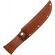 Sheath Fixed Knife Sheath, Brown basketweave leather,Fits up to 6in blade SH1135