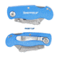 Sheffield Lock Back Utility Knife Three Pack Ultimate, 3.5in, Blue, Black, Red, 12514