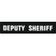 Shellback Tactical Deputy Sheriff ID Placard, Hook Back, 1 x 5in?h, White on Black, One Size Fits Most SBT-X213231A-DSH-WB