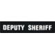 Shellback Tactical Deputy Sheriff ID Placard, Hook Back, 1 x 5inch, White on Black, One Size Fits Most, SBT-X213231A-DSH-WB
