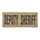 Shellback Tactical Deputy Sheriff ID Placard, Hook Back, 2 x 5in?h, Black on Coyote, One Size Fits Most SBT-X213230-DSH-BC