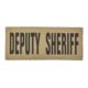 Shellback Tactical Deputy Sheriff ID Placard, Hook Back, 2 x 5inch, Black on Coyote, One Size Fits Most, SBT-X213230-DSH-BC