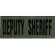 Shellback Tactical Deputy Sheriff ID Placard, Hook Back, 2 x 5inch, Black on Olive, One Size Fits Most, SBT-X213230-DSH-BO
