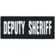 Shellback Tactical Deputy Sheriff ID Placard, Hook Back, 2 x 5in?h, White on Black, One Size Fits Most SBT-X213230-DSH-WB