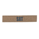 Shellback Tactical ID Placard w/ Hook Back, 1x5in, SRT/Black On Coyote, SBT-X213231A-SRT-BC