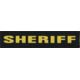 Shellback Tactical Sheriff ID Placard, Hook Back, 1 x 5inch, Gold on Black, One Size Fits Most, SBT-X213231A-SH-GB