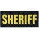 Shellback Tactical Sheriff ID Placard, Hook Back, 2 x 5in?h, Gold on Black, One Size Fits Most SBT-X213230-SH-GB