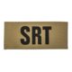 Shellback Tactical SRT ID-Placard, Hook Back, 2 x 5inch, Black on Coyote, One Size Fits Most, SBT-X213230-SRT-BC