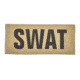 Shellback Tactical SWAT ID-Placard, Hook Back, 2 x 5inch, Black on Coyote, One Size Fits Most SBT-X213230-SWT-BC