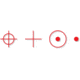 SightMark Ultra Shot Open 1x 33x24mm Reflex Red Dot Sight (A-Spec), 5 MOA dot, 3 MOA dot with 50 MOA circle, 3 MOA dot with 50 MOA crosshair, 3 MOA dot with 30 MOA circle/crosshair (subtensions total 50 MOA) Black, SM26032
