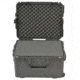 SKB Cases Injection Molded 22inx17inx12.70in Case w/Cube Foam, Wheels, Black, 3I-2217-12BC