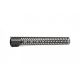 SLR 16 inch HELIX M-LOK 5.56 Handguard w/Full Top Rail, Black, HELIX16ML-F