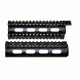 Sniper 2 Piece Drop In Quad Rail Handguard, 6.7 in Carbine Length w/ Extended Top Rail, Black, For .223 And 5.56, Fits 6.75 in To 7 in MQRSLX