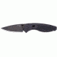 SOG Aegis Knife w/ SE Fold 3.5in. Steel Blade and GRN Handle, BLK TiNi Finish, Black AE02-CP