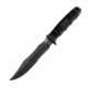 SOG SEAL Team Elite 12.3 inch Fixed Blade Knife, Partially Serrated Edge, Clip Point, AUS-8, Hardcased Black TiNi Blade, Black Handle, Ballistic Nylon Sheath, SE37-N