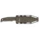 SOG Specialty Knives &amp; Tools Recondo FX Fixed Blade Knives, 4.6in, Partially Serrated Edge, CRYO 440C Steel, Spear Point, FDE, GRN / TPU Handle, Black, SOG-17-22-04-57