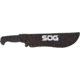 SOG Specialty Knives &amp; Tools SOGFari Machete Fixed Blade Knife, 10in, 3Cr13 Blade, Tanto, Black, Kraton Handle, Black, SOG-MC04-N
