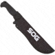 SOG Specialty Knives &amp; Tools SOGFari Machete Fixed Blade Knife, 10in, 3Cr13 Blade, Tanto, Black, Kraton Handle, Black, SOG-MC04-N