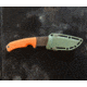 SOG Specialty Knives &amp; Tools TELLUS FX Knife, 4.2in, CRYO 440C Stainless Steel, Full Tang, Fixed Blade, Glass-Reinforced Nylon Handle, Blaze, 17-06-03-43