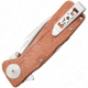 SOG Specialty Knives &amp; Tools Twitch II Folding Knife, 2.65in, AUS-8 Blade, Drop Point, Brown, Rosewood Handle, Silver, SOG-TWI17-CP
