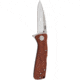 SOG Specialty Knives &amp; Tools Twitch II Folding Knife, 2.65in, AUS-8 Blade, Drop Point, Brown, Rosewood Handle, Silver, SOG-TWI17-CP