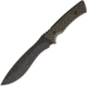 Spartan Blades Machai Fixed Blade Green Knife, 6.63 black powder coated 1095 Cro-Van carbon stee, Green micarta handle, SBSL002BKGR