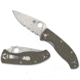 Spyderco Tenacious Folding Knife, 3.35in, CPM-M4, Leaf Blade, G-10, Brown Handle, C122GBNM4PS