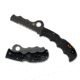 Spyderco Assist Folding Knife, 3.7in, VG-10, Sheepsfoot, Black Blade, Partially Serrated, FRN w/Carbide Tip, Black Handle, C79PSBBK