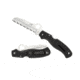 Spyderco Atlantic Salt Black FRN Handle, H-1 Serrated Blade Fold Knife C89SBK
